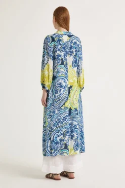 New Maliparmi VESTIDO ARABESQUE PRINT Azul