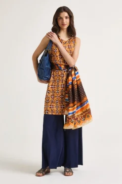 Best Maliparmi VESTIDO CALEIDO FLOWER Naranja
