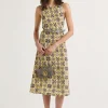 Online Maliparmi VESTIDO CALEIDO FLOWER Gris