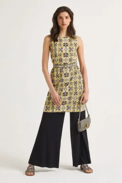 New Maliparmi VESTIDO CALEIDO FLOWER Gris
