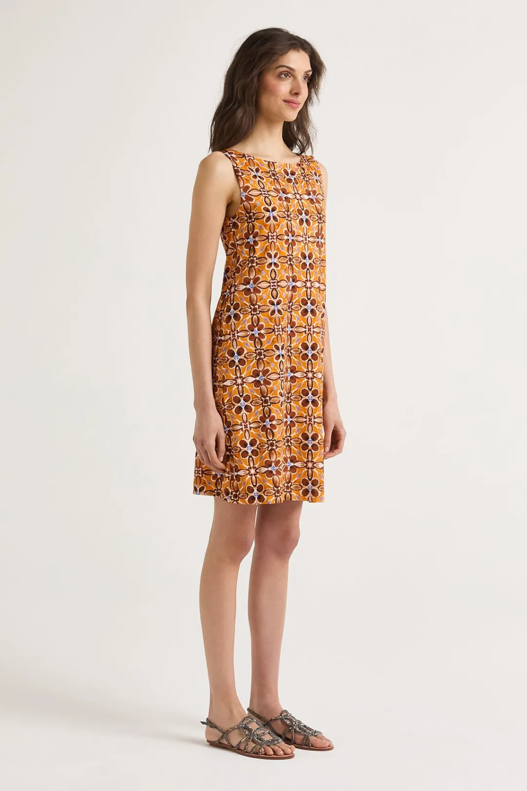 Best Maliparmi VESTIDO CALEIDO FLOWER Naranja