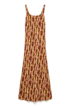 Hot Maliparmi VESTIDO COLLECTION PRINT Marrón