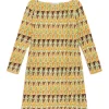 Online Maliparmi VESTIDO GEOMETRIC MIMOSA Amarillo