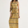 Sale Maliparmi VESTIDO GEOMETRIC MIMOSA Amarillo