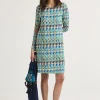 Discount Maliparmi VESTIDO GEOMETRIC MIMOSA Azul