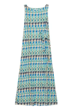Clearance Maliparmi VESTIDO GEOMETRIC MIMOSA Azul