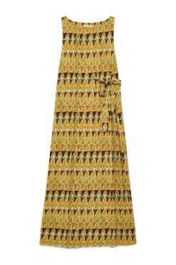 Sale Maliparmi VESTIDO GEOMETRIC MIMOSA Amarillo