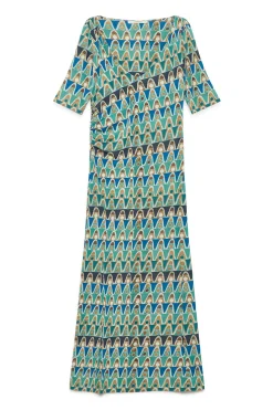 Online Maliparmi VESTIDO GEOMETRIC MIMOSA Azul