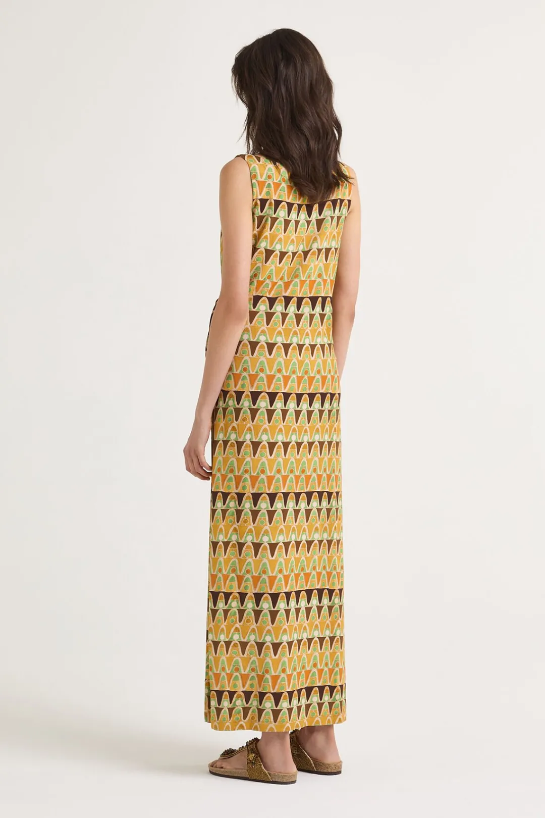Sale Maliparmi VESTIDO GEOMETRIC MIMOSA Amarillo