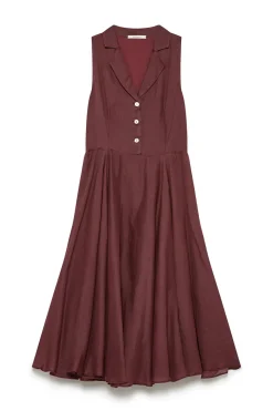 Clearance Maliparmi VESTIDO LIGHT RAMIÉ Burdeos