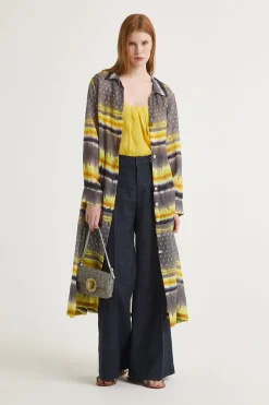 Discount Maliparmi VESTIDO MALI TYE DYE Amarillo