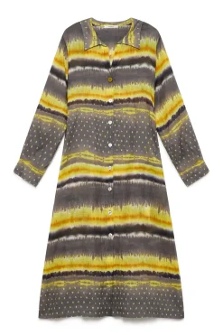 Discount Maliparmi VESTIDO MALI TYE DYE Amarillo