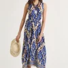 Hot Maliparmi VESTIDO MIRTLE PAISLEY Azul