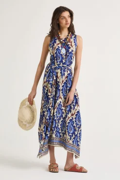 Hot Maliparmi VESTIDO MIRTLE PAISLEY Azul
