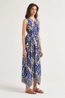 Hot Maliparmi VESTIDO MIRTLE PAISLEY Azul