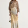 Discount Maliparmi VESTIDO PRECIOUS SHADOWS Natural
