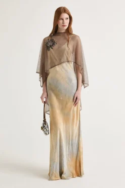 Discount Maliparmi VESTIDO PRECIOUS SHADOWS Natural