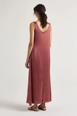 Clearance Maliparmi VESTIDO SHINY CADY Rojo Cedro