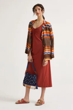 Fashion Maliparmi VESTIDO SOFT JERSEY Cuero