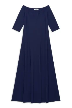 Sale Maliparmi VESTIDO SOFT JERSEY Azul noche