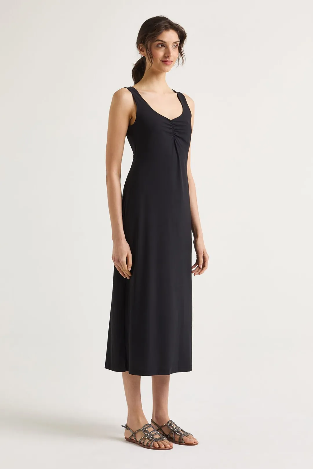 Fashion Maliparmi VESTIDO SOFT JERSEY Negro