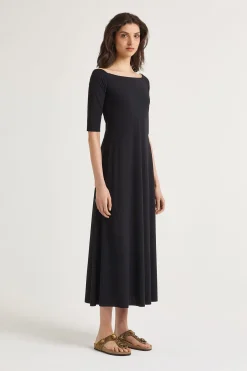 Hot Maliparmi VESTIDO SOFT JERSEY Negro