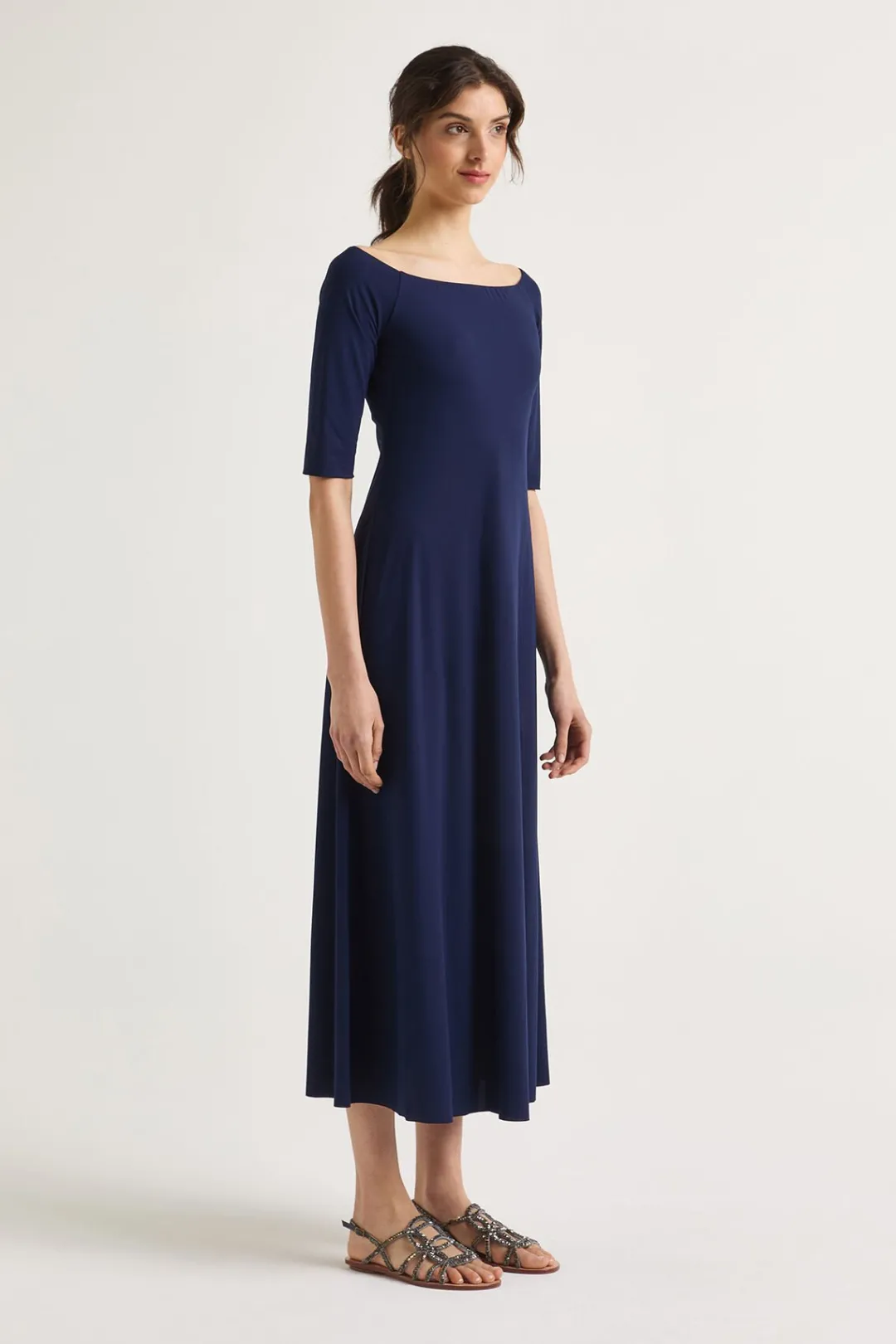 Sale Maliparmi VESTIDO SOFT JERSEY Azul noche