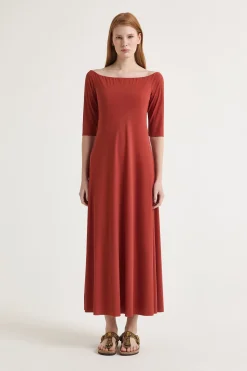 Best Maliparmi VESTIDO SOFT JERSEY Cuero