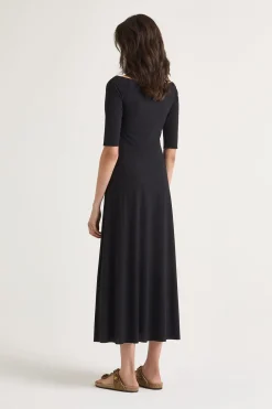Hot Maliparmi VESTIDO SOFT JERSEY Negro