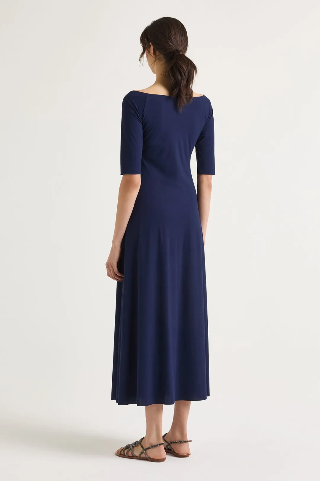 Sale Maliparmi VESTIDO SOFT JERSEY Azul noche