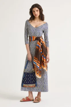 Sale Maliparmi VESTIDO SUMMER CORAL Azul